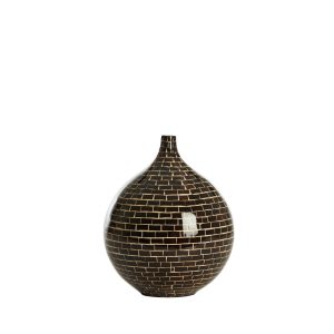 Light & Living vaas Elorza – bruin – Ø22cm Light & Living vaas Elorza – bruin – Ø22cm