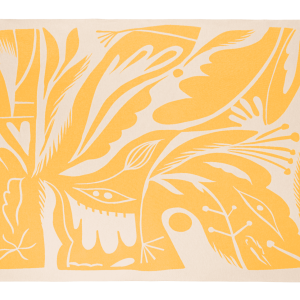 noo.ma LINO Katoenen deken – Yellow Mellow