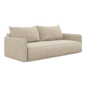LaMiaSofa 3-zits slaapbank Palermo – chenille stof – donkerbeige – 216 LaMiaSofa 3-zits slaapbank Palermo – chenille stof – donkerbeige – 216