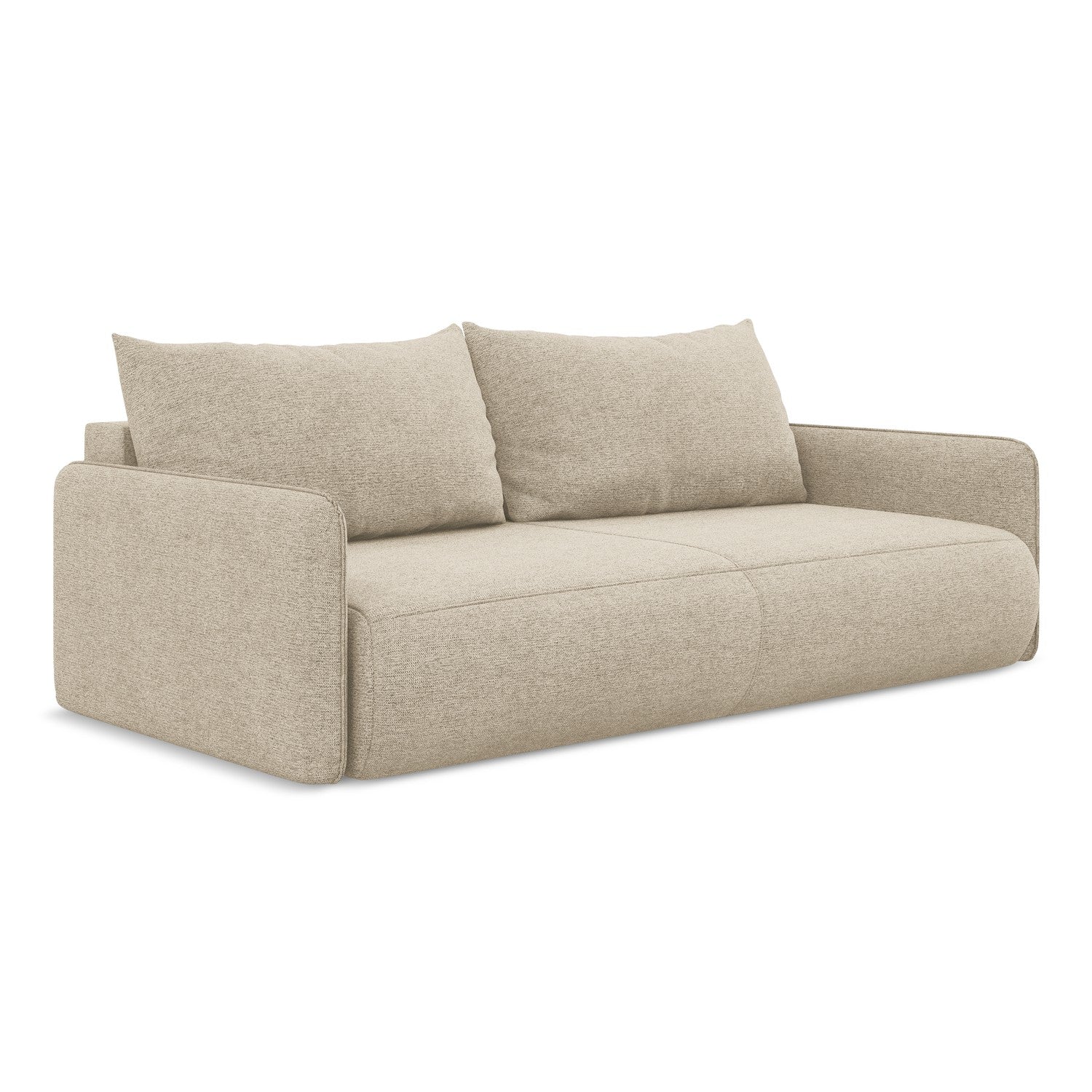 LaMiaSofa 3-zits slaapbank Palermo - chenille stof - donkerbeige - 216