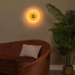 Lucide wandlamp SANTIAGO – Geïntegreerde LED – Amber Lucide wandlamp SANTIAGO – Geïntegreerde LED – Amber