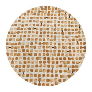 Louis De Poortere vloerkleed Peach Party – geel – 240x240cm Louis De Poortere vloerkleed Peach Party – geel – 240x240cm