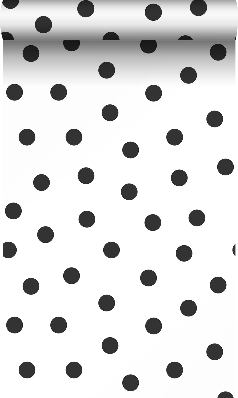 Origin Wallcoverings behang stippen zwart wit - 53 cm x 10.05 m - 3476