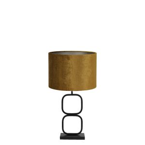 Light & Living tafellamp Lutika/Gemstone – zwart, goud – 30x30x67cm Light & Living tafellamp Lutika/Gemstone – zwart, goud – 30x30x67cm