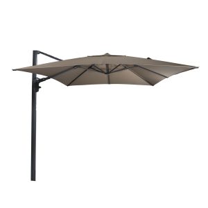 Lesli Living push-up parasol Virgo – taupe – 300x300cm Lesli Living push-up parasol Virgo – taupe – 300x300cm