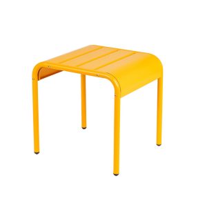 MaximaVida metalen bijzettafel krukje Max 45 cm okergeel MaximaVida metalen bijzettafel krukje Max 45 cm okergeel