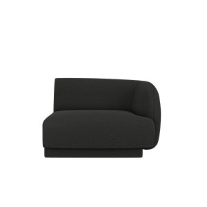 Micadoni rechter module Miley boucle zwart – 90x90x70cm