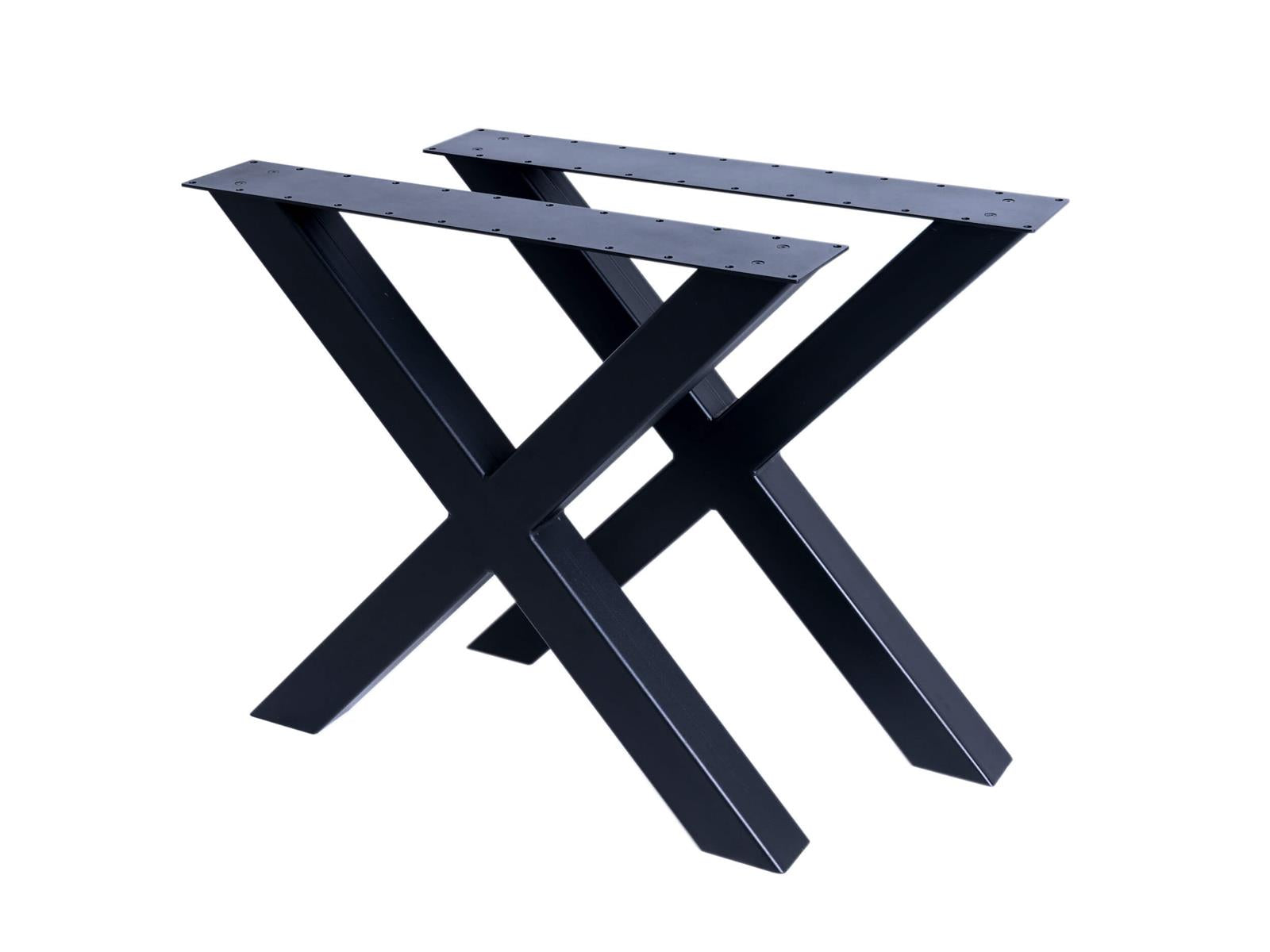 MaximaVida metalen X-poot tafelonderstel New York zwart gecoat - per 2