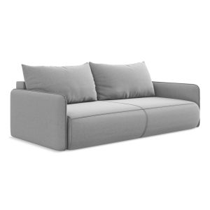 LaMiaSofa 3-zits slaapbank Palermo – velours – grijs – 216x105x86 LaMiaSofa 3-zits slaapbank Palermo – velours – grijs – 216x105x86
