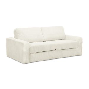 LaMiaSofa 3-zits slaapbank Como – ribfluweel – lichtbeige – 195x100x80 LaMiaSofa 3-zits slaapbank Como – ribfluweel – lichtbeige – 195x100x80