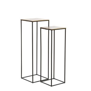 Light & Living bijzettafel Quin – brons – 30x30x90.5cm Light & Living bijzettafel Quin – brons – 30x30x90.5cm
