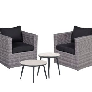 Missoula balkonset – 4-delige wicker loungeset Missoula balkonset – 4-delige wicker loungeset