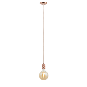 Lighto | Pendel Rosé Goud | Inclusief Lichtbron Goud | Retro | 1.5m Sn Lighto | Pendel Rosé Goud | Inclusief Lichtbron Goud | Retro | 1.5m Sn