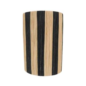 NOA MAY Wandlamp Ligne – naturel/zwart – raffia – 27 x 20 x 11 cm – bo NOA MAY Wandlamp Ligne – naturel/zwart – raffia – 27 x 20 x 11 cm – bo