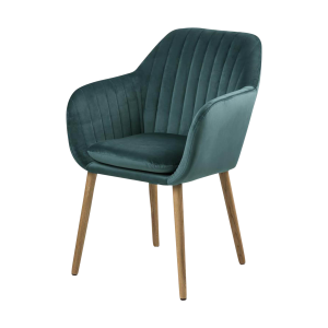Lisomme Djura Eetkamerstoel Velvet Turquoise – Met Armleuning Lisomme Djura Eetkamerstoel Velvet Turquoise – Met Armleuning