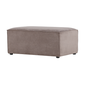 Nest living Steffen Rechthoekige Poef Ribstof Bruin – 92 x 41 cm Nest living Steffen Rechthoekige Poef Ribstof Bruin – 92 x 41 cm