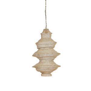 Light & Living hanglamp Nakisha – bruin – Ø40cm Light & Living hanglamp Nakisha – bruin – Ø40cm