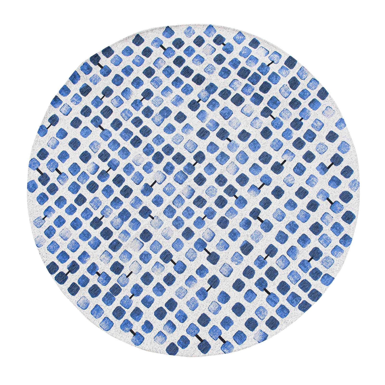 Louis De Poortere vloerkleed Amparo Blues - blauw - 240x240cm