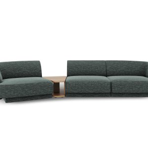 Micadoni linker modulaire bank Miley 3-zits, chenille, olie – 126x303x Micadoni linker modulaire bank Miley 3-zits, chenille, olie – 126x303x