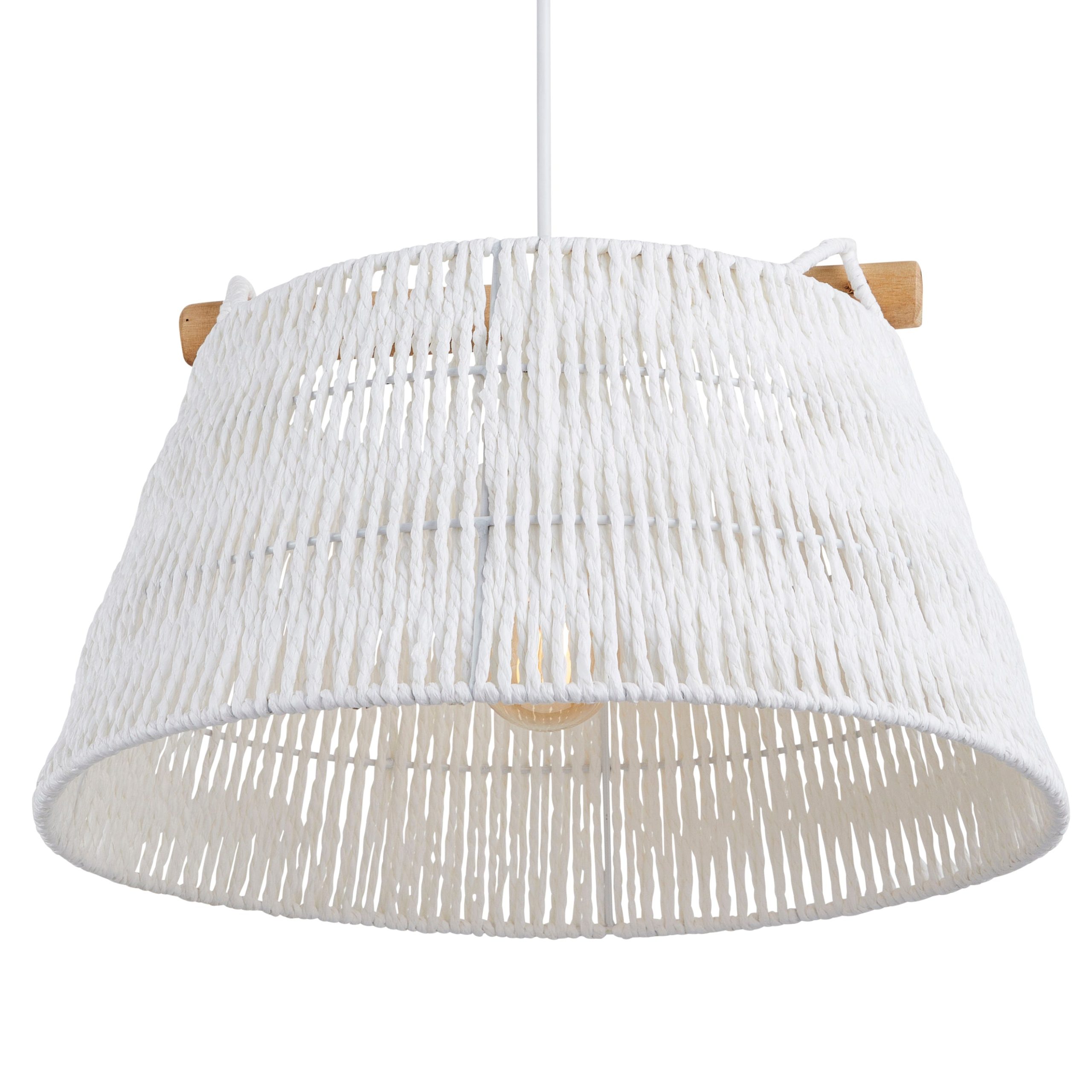 Lighto | Hanglamp Rotan Wit Ø45 cm | Lumo