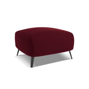 LaMiaSofa Poef Genova – velours – bourgondië – 65x65x44 LaMiaSofa Poef Genova – velours – bourgondië – 65x65x44