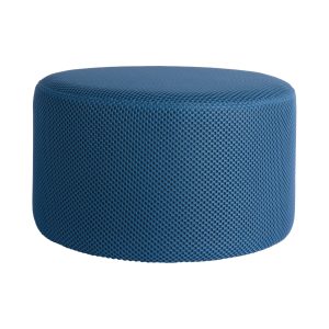 Leitmotiv poef Retro Mesh – blauw – Ø50cm Leitmotiv poef Retro Mesh – blauw – Ø50cm