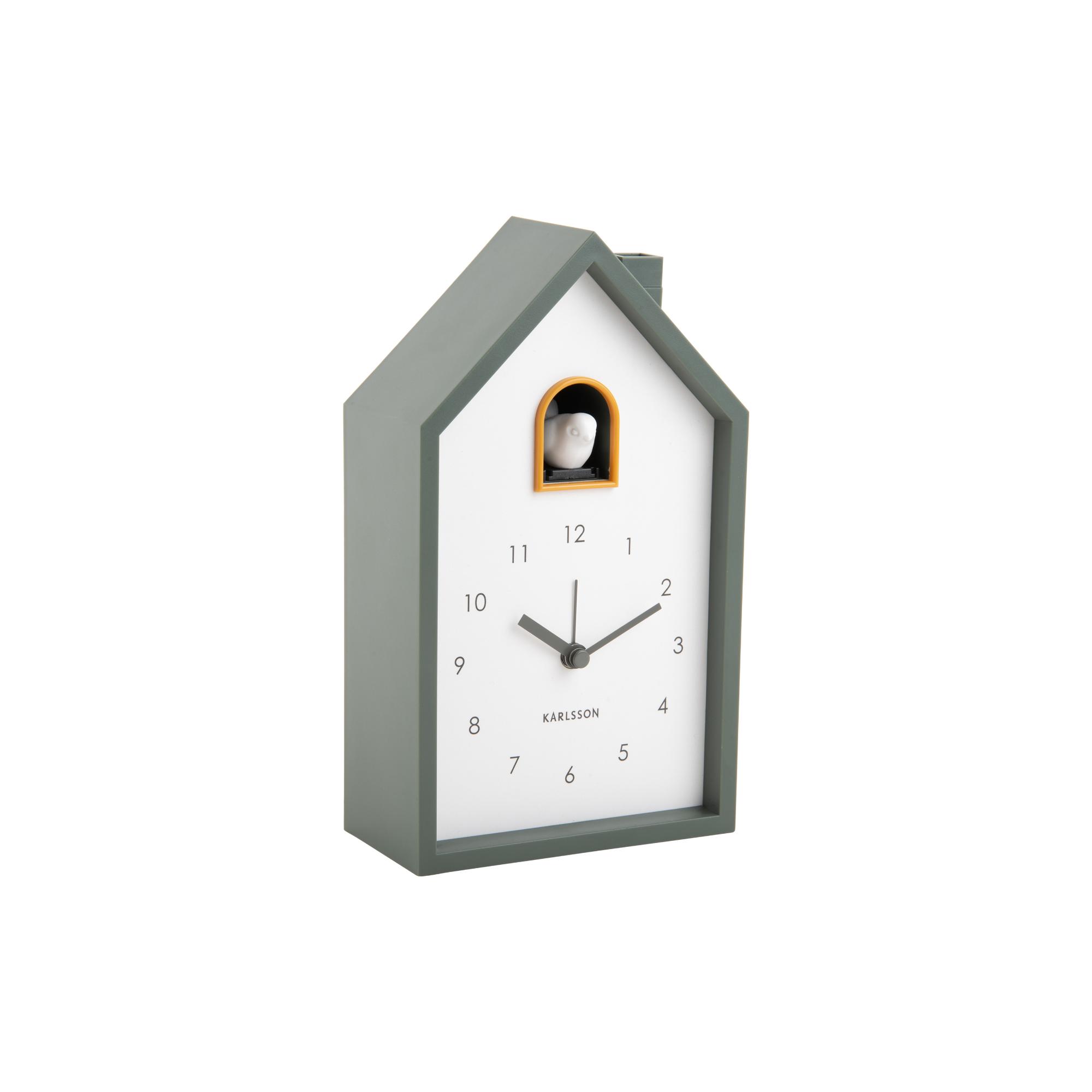 Karlsson wekker Modern Cuckoo - groen - 12x6x20cm - Vaderdag - Vaderda