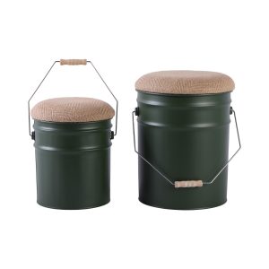 Leitmotiv kruk Buckets – groen – Ø31cm Leitmotiv kruk Buckets – groen – Ø31cm