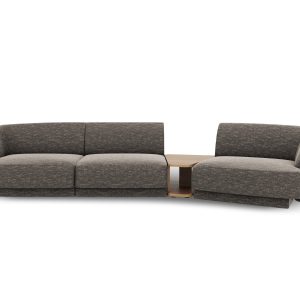 Micadoni Rechte modulaire bank Miley 3-zits, chenille, grijs – 126×303 Micadoni Rechte modulaire bank Miley 3-zits, chenille, grijs – 126×303