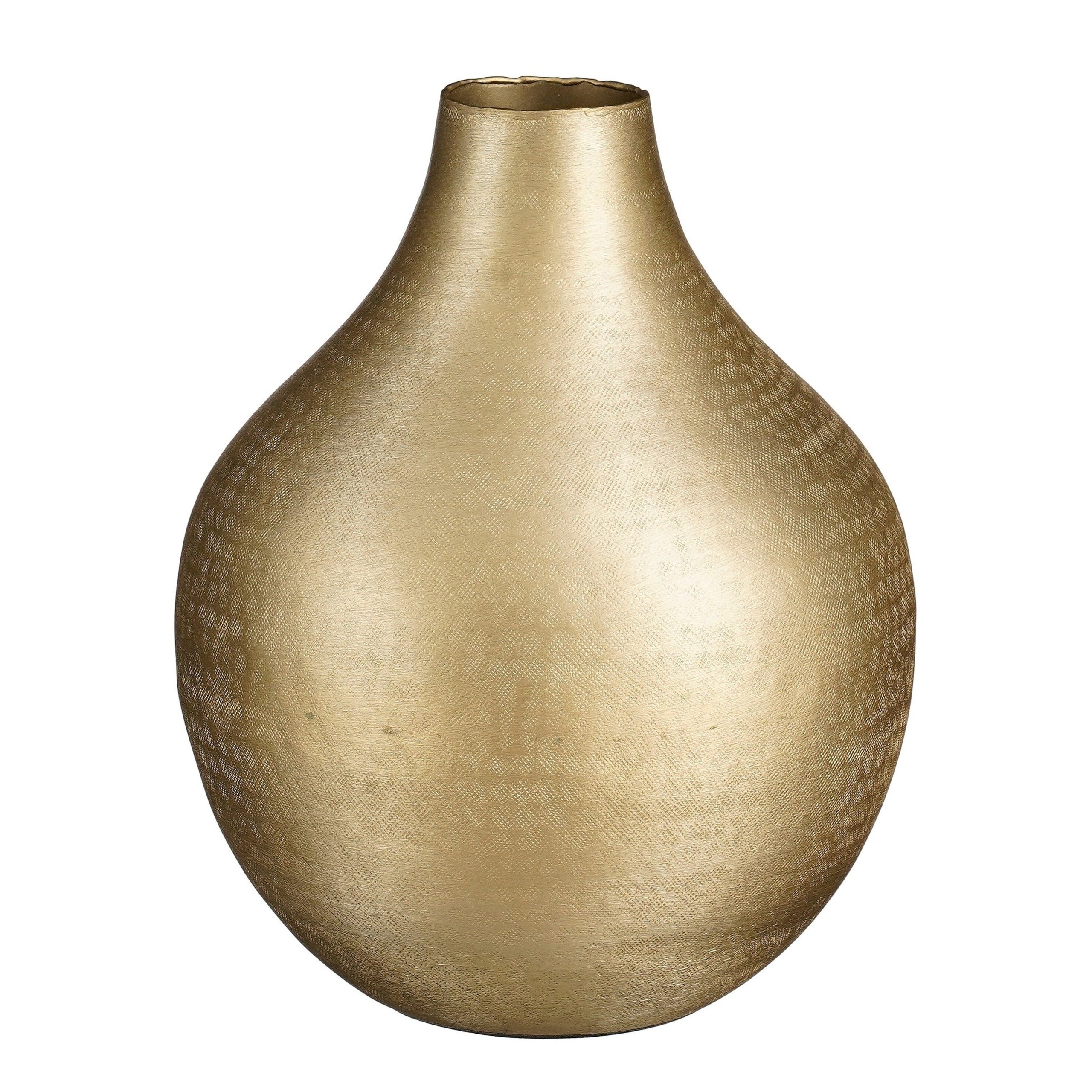 Mica Decorations Kyan Vaas - H31 x Ø25 cm - Aluminium - Champagne