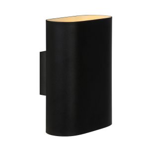Lucide wandlamp OVALIS – 2xE14 – Zwart Lucide wandlamp OVALIS – 2xE14 – Zwart