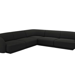 Micadoni Symmetrische hoekbank Miley 5-zits, boucle zwart – 255x255x70 Micadoni Symmetrische hoekbank Miley 5-zits, boucle zwart – 255x255x70