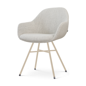 Nolon Noa-Mae eetkamerstoel beige gemêleerd – beige onderstel Nolon Noa-Mae eetkamerstoel beige gemêleerd – beige onderstel
