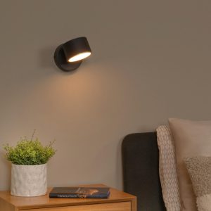 Lucide wandlamp GIAN – Geïntegreerde LED – Zwart Lucide wandlamp GIAN – Geïntegreerde LED – Zwart