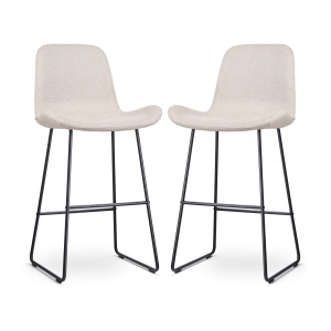 Nolon Nino-Fé Barkrukken Set van 2 – Beige – Zwart – 75 cm Nolon Nino-Fé Barkrukken Set van 2 – Beige – Zwart – 75 cm