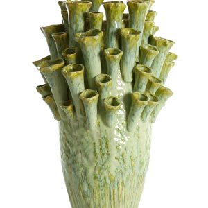 Light & Living vaas KYRAL – Ø28.5×46.5cm – groen Light & Living vaas KYRAL – Ø28.5×46.5cm – groen