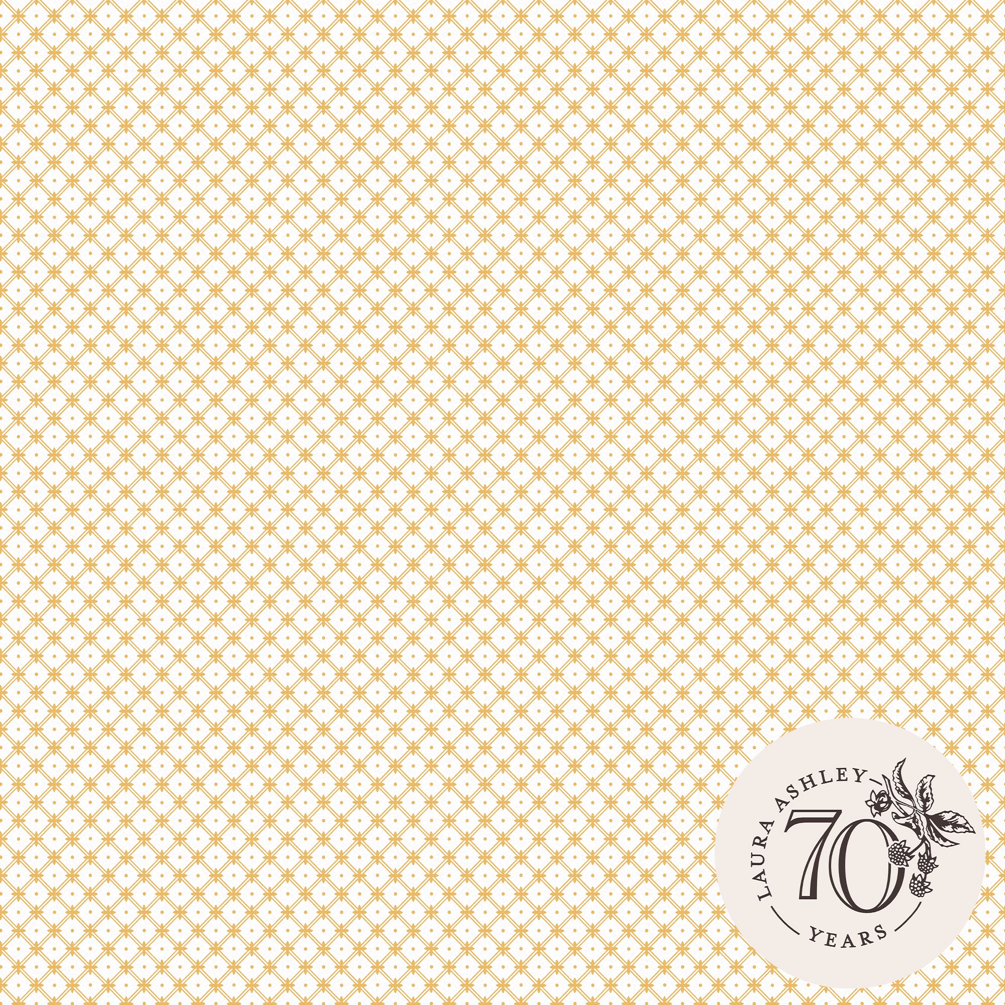 Laura Ashley Vliesbehang - Wickerwork Pale Ochre Yellow - Oker geel 10
