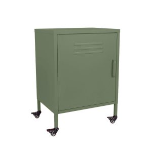 MaximaVida metalen lockerkastje Finn met wieltjes 52 x 40 x 67 cm olij MaximaVida metalen lockerkastje Finn met wieltjes 52 x 40 x 67 cm olij