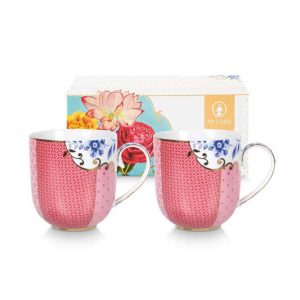 Pip Studio Mokken – Royal – Oudroze – 200ml – Set van 2