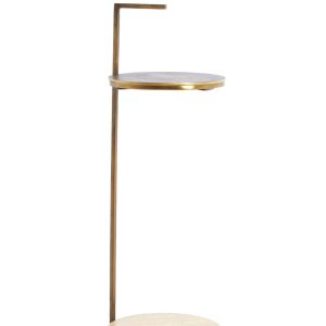 Light & Living bijzettafel LEDA – Ø26×76 cm – bruin Light & Living bijzettafel LEDA – Ø26×76 cm – bruin
