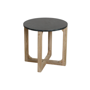 Marmeren bijzettafel rond – groen – 50x50x50 cm
