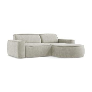 LaMiaSofa hoekbank rechts Melissa – chenille stof – parel – 224x166x70 LaMiaSofa hoekbank rechts Melissa – chenille stof – parel – 224x166x70