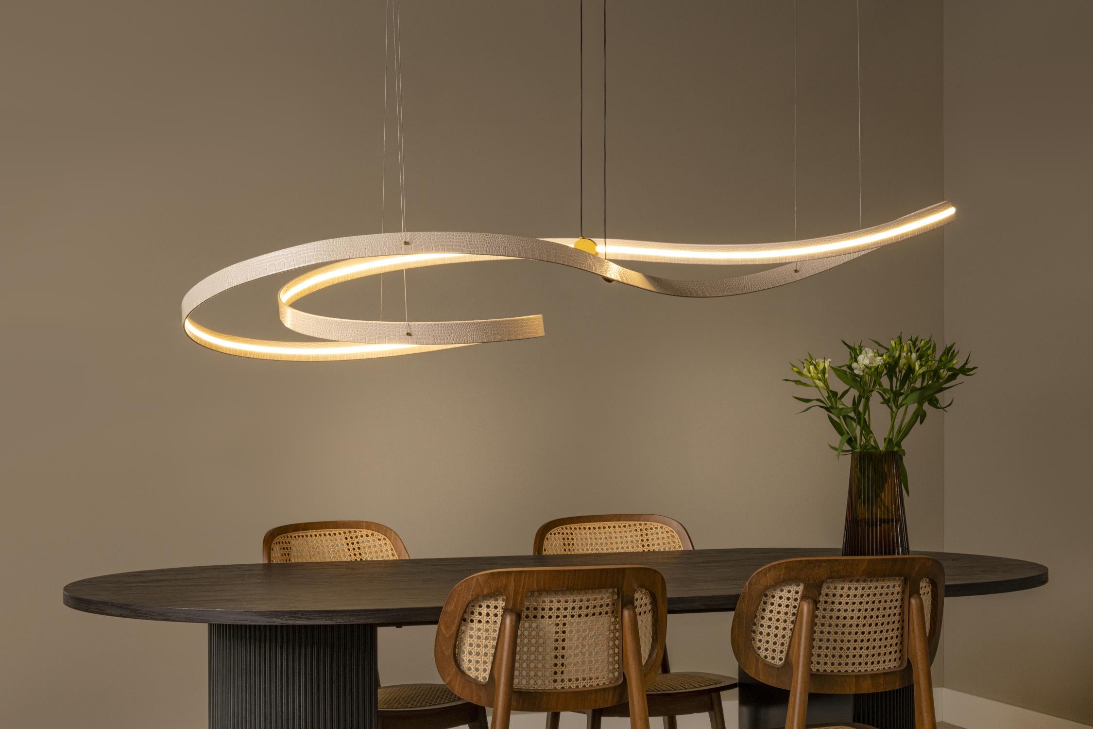 Lucide hanglamp SLALOM - Geïntegreerde LED - Beige
