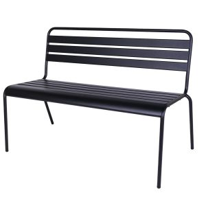 MaximaVida metalen tuinbank Max 120 cm zwart MaximaVida metalen tuinbank Max 120 cm zwart