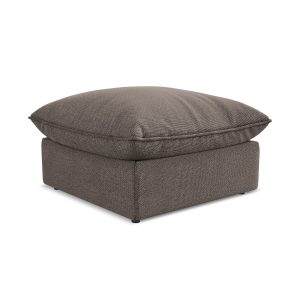LaMiaSofa Poef Ravenna – bouclé – chocolade – 75x75x45 LaMiaSofa Poef Ravenna – bouclé – chocolade – 75x75x45