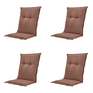 Madison tuinstoelkussen lage rug Panama – bruin – 105x50x6cm – set van Madison tuinstoelkussen lage rug Panama – bruin – 105x50x6cm – set van