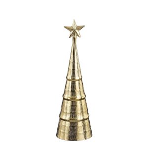 Mica Decorations Decoratie Kerstboom – H36 x Ø11 cm – Aluminium – Goud Mica Decorations Decoratie Kerstboom – H36 x Ø11 cm – Aluminium – Goud