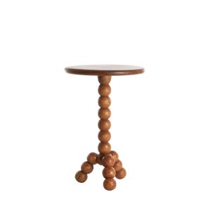 Light & Living bijzettafel Veglio – bruin – Ø35cm Light & Living bijzettafel Veglio – bruin – Ø35cm