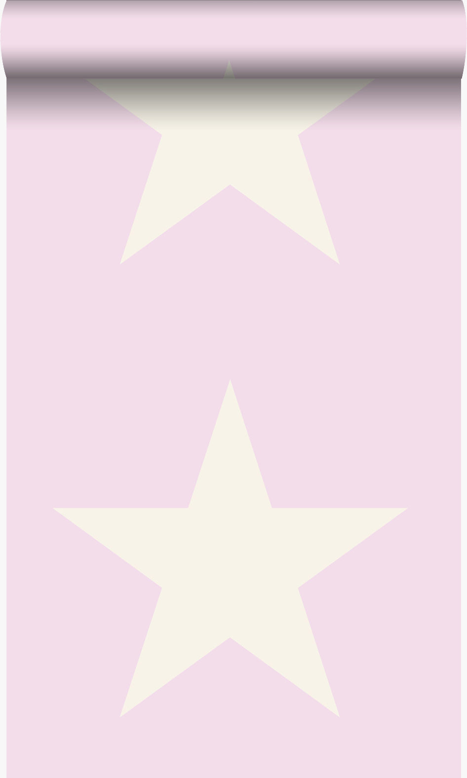 Origin Wallcoverings behang sterren glanzend roze en wit - 53 cm x 10.