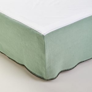 Madura Hoes voor boxspring Nino groen van grijs en zwarte slinger 160x Madura Hoes voor boxspring Nino groen van grijs en zwarte slinger 160x